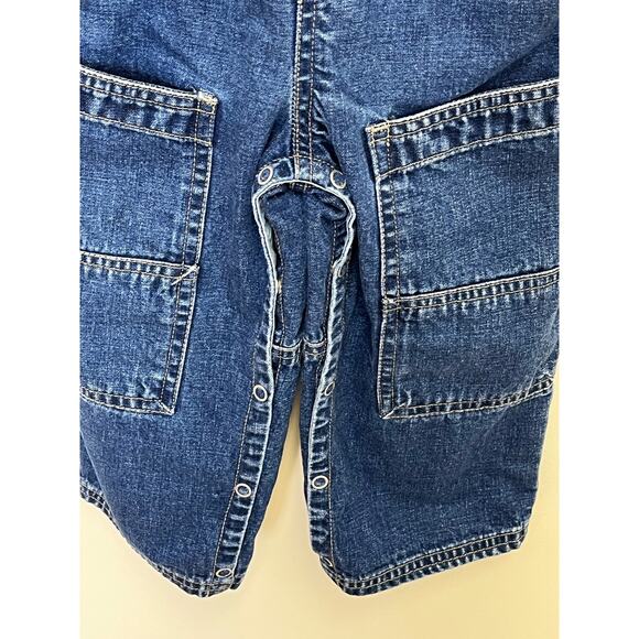 Vintage 1999 Gymboree Blue Jean Overalls Robot 3T - Picture 5 of 10